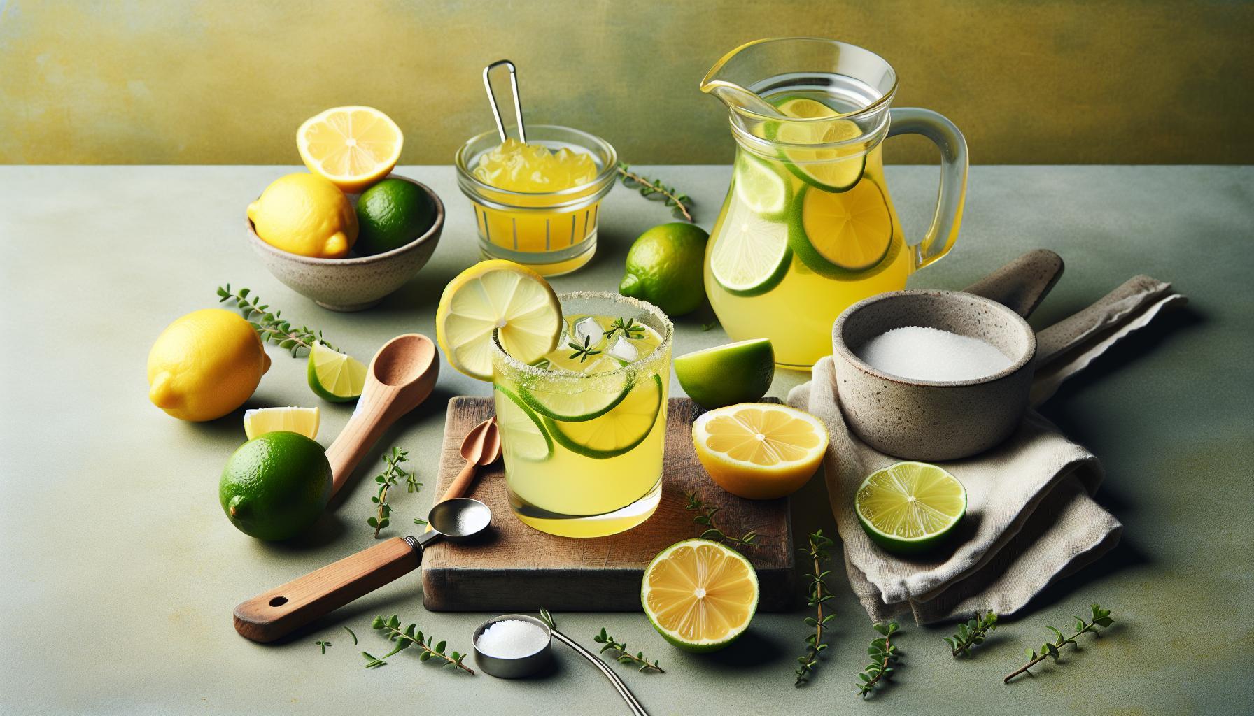 Alkalizing Lemon Lime Drink Recipe