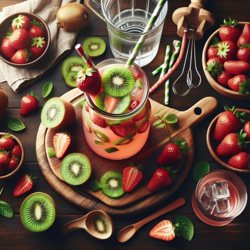 Refreshing and Nutritious Strawberry Kiwi Hydration Drink Recipe: Excellent for Health Enthusiasts!