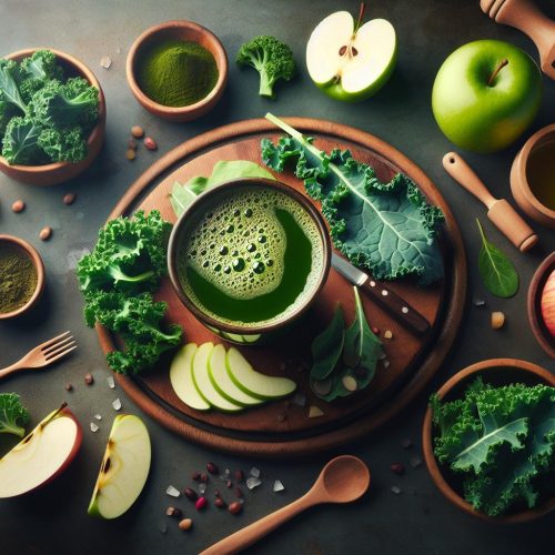 Vibrant Apple and Kale Green Juice recipe : A Nutrient-Rich Detox