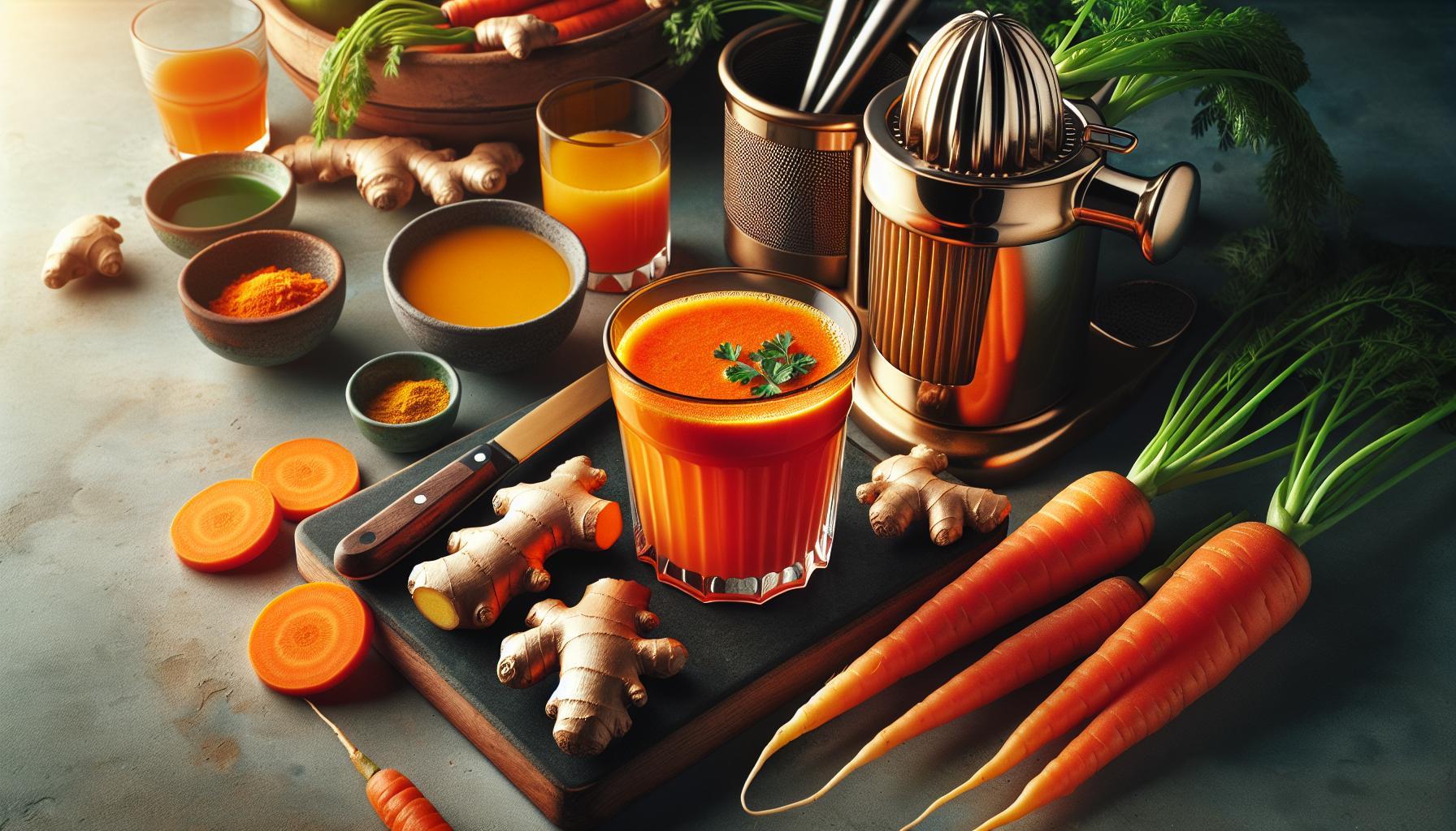 Boost Your Immunity: Energizing Carrot Ginger Zinger Juice Recipe!