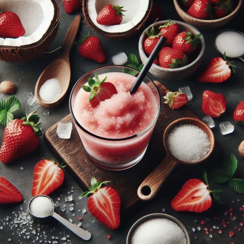 Refreshing Homemade Strawberry Coconut Water Slush: Perfect Summer Cooler Recipe!