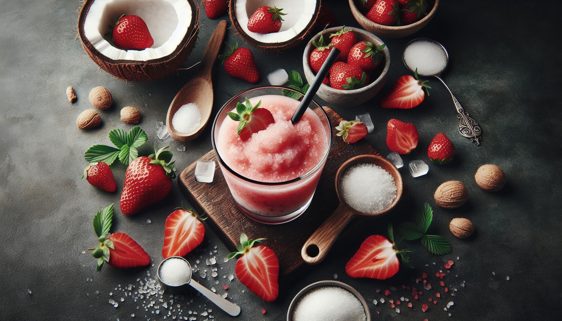 Refreshing Homemade Strawberry Coconut Water Slush: Perfect Summer Cooler Recipe!