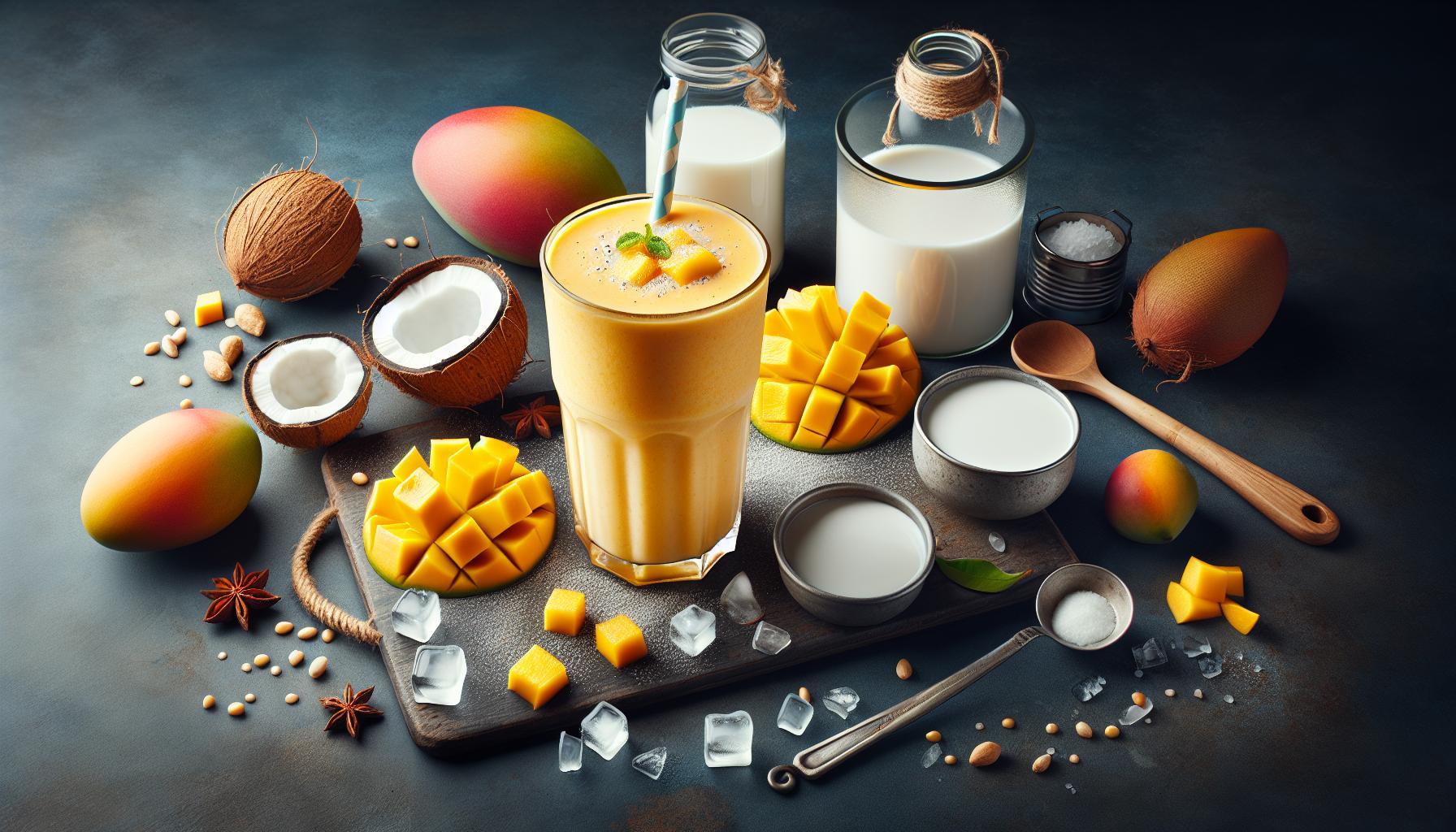Tropical Bliss: Mango and Coconut Milk Smoothie Recipe – A Paradise in Every Sip!
