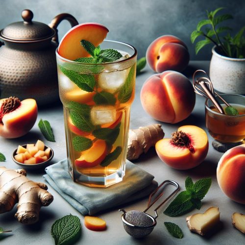 Refreshing Summer Sip: Ginger Peach Iced Green Tea Recipe