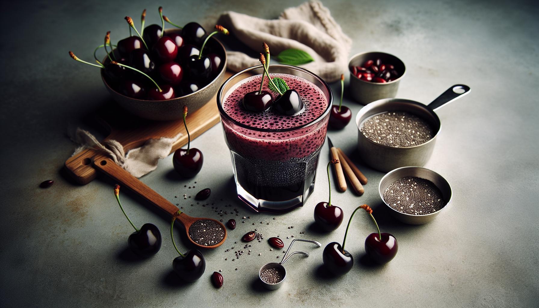 Revitalize Your Day: Wholesome Black Cherry and Chia Seed Gel Drink Recipe!