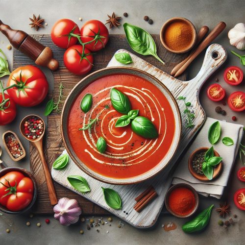 Velvety Smooth Tomato Basil Soup Recipe: A Flavor-Packed Blend to Soothe Your Soul