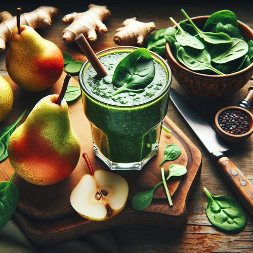 Revitalize Your Health: Pear and Spinach Detox Smoothie Recipe for a Natural Cleanse