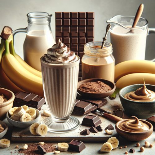 Indulge in a Heavenly Blend: Easy and Healthy Chocolate Peanut Butter Banana Shake Recipe