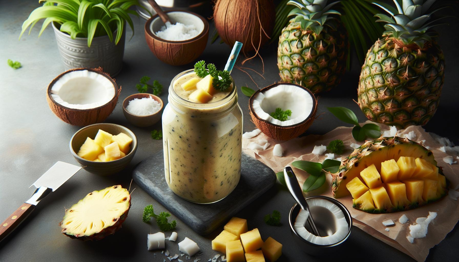 Energizing Pineapple Coconut Hydration Smoothie: Tropical Recipe for Health & Wellness