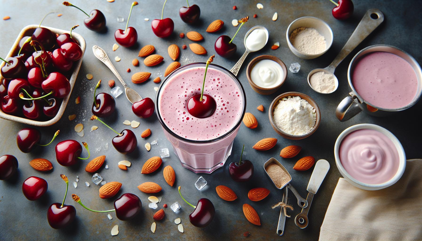 Boost Your Morning with our Energizing Cherry Almond Protein Smoothie Recipe