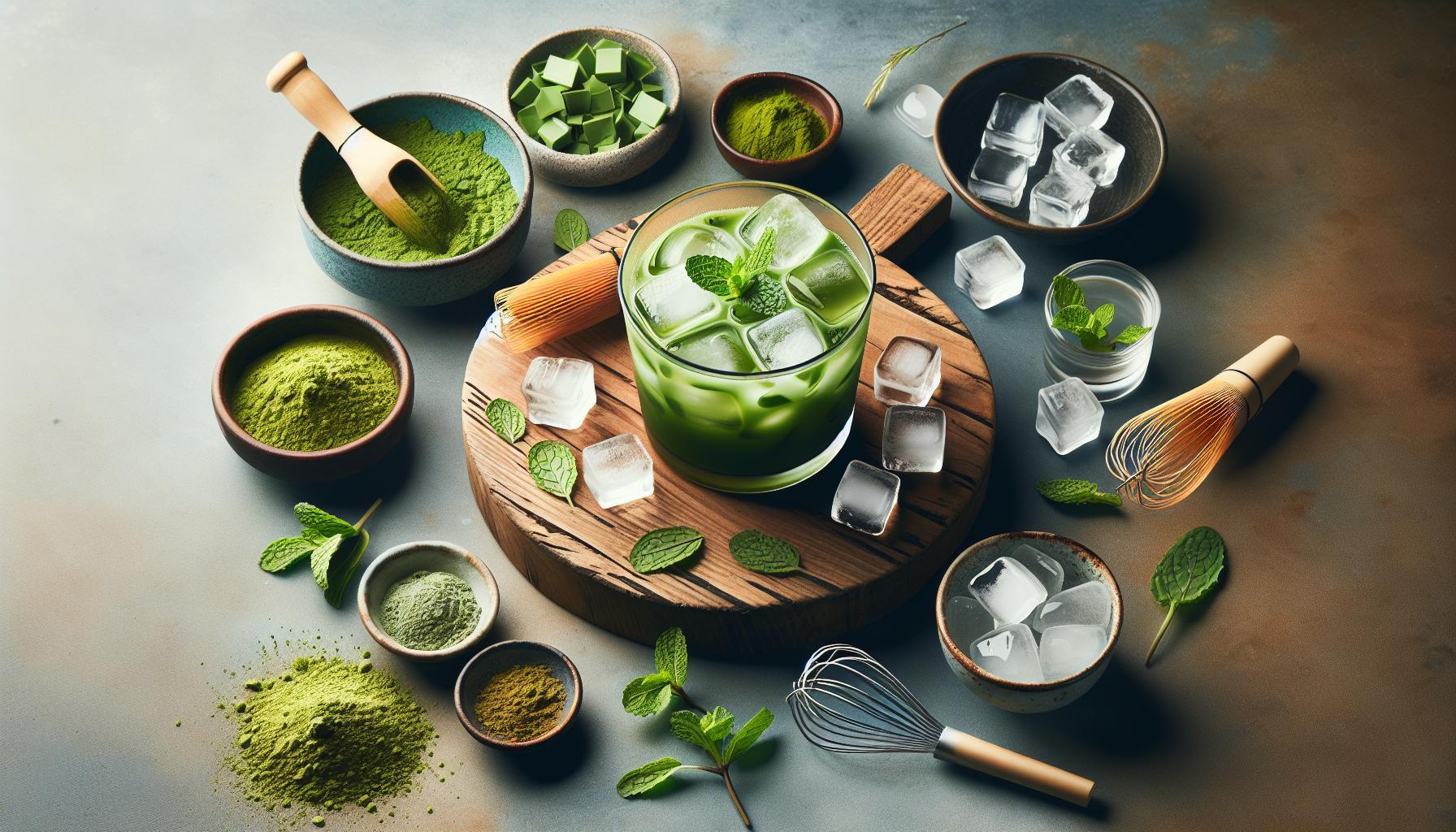 Refreshing DIY: Create Perfect Iced Matcha Mint Tea at Home Today!